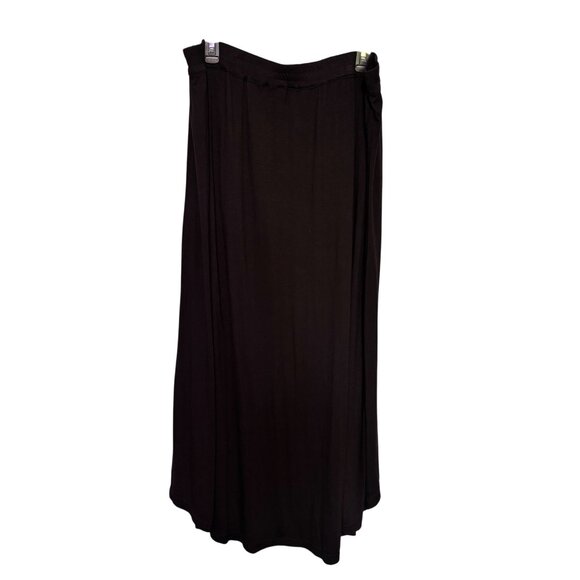 Jane Ashley Black High-Low Maxi Skirt Elastic Waist Viscose Fabric Women’s 3X - Picture 2 of 7